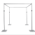 High Quality Double Crossbar 6 m x 3 m Silver Iron Aluminium Alloy Curtain Retractable Frame Support for Wedding Decoration