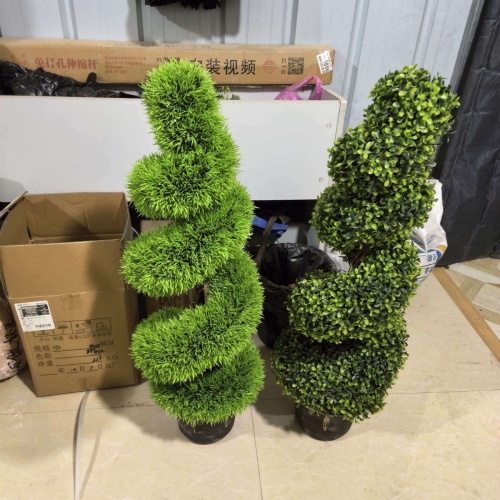 仿真树，蘑菇树盆景，