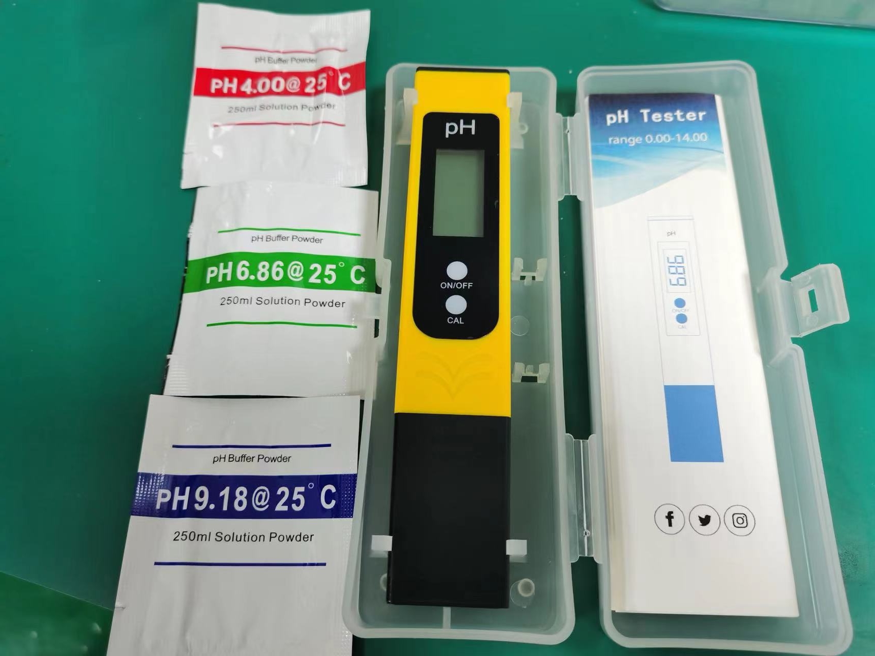 大屏水质检测仪 PH测试笔 酸度计 带背光 带PH参照表详情3