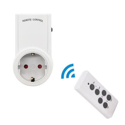 Wireless Remote Controlled Socket Wall-through Kitchen Wireless Remote Socket German and French Universal Europlug