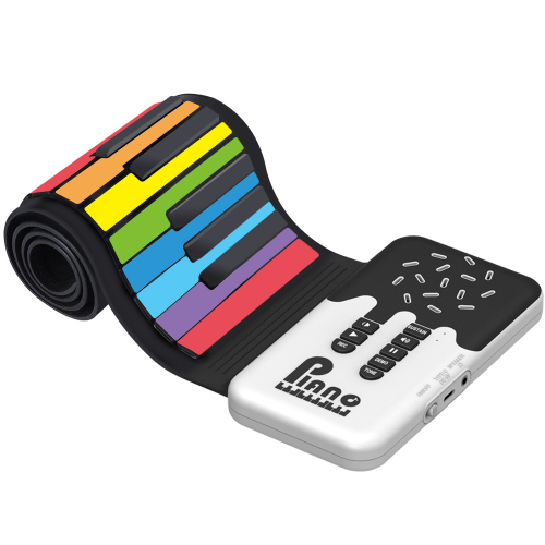 手卷琴电子琴49键便携式折叠键盘乐器内置锂电