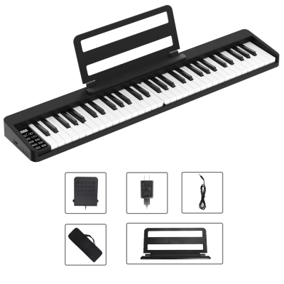 61 Key Quantity Piano Folding Electronic Musical Instrument Non-Touch Digital Piano Built-in Lithium Battery