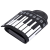 49 Keys Hand Roll Piano Silicone Tape External Sound Foldable Portable Electronic Piano Children