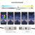Car Interior LED Ambient Light Streamer Magic Color Atmosphere Light Acrylic USB Colorful Hidden No Modification