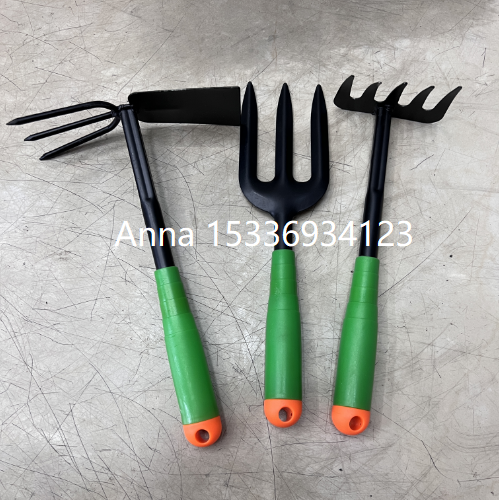 园林工具三件套装 园林工具铲，耙，叉，锄，花园用具，套装工具