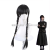 Adams Wednesday Wig Black Double Braid Full Top Wig Masquerade Dress up Props Long Braid