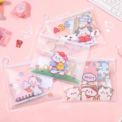 Grade Three, Four Or Five Elementary School Student Reward Small Gift Prize Creative Practical Stationery School Opening Small Gift Transparent Pencil Case