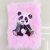 New Plush Book Furry Notebook Notepad A5 Cute Giant Panda Long Velvet Factory Direct Sales Foreign Trade Domestic Sales