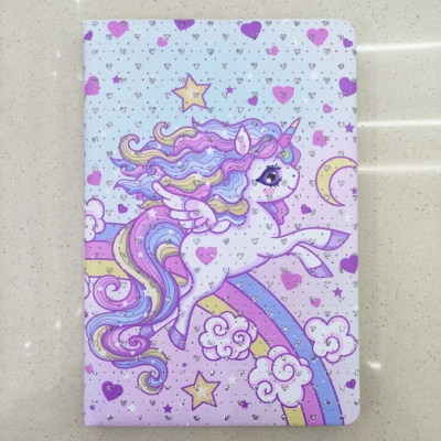 New Gold Powder Notebook Notepad A5 Colorful Cute Dream Unicorn Factory Direct Sales Sample Customization