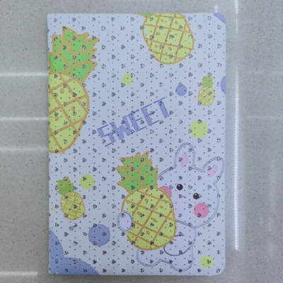 New Gold Powder Notebook Notepad A5 Cute Rabbit Fruit Pineapple Strawberry Factory Direct Sales Sample Customization