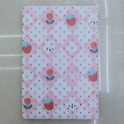 New Gold Powder Notebook Notepad A5 Cute Rabbit Strawberry Flower Korean Style Factory Direct Sales Sample Customization