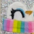 New Sequined Notebook Notepad A5 Cute Penguin Rainbow Scarf Animal Foreign Trade Embroidery Factory Direct Sales