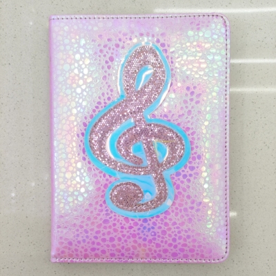 New Notebook Notepad A6 Music Embroidery Colorful Business Leather Cross-Border Foreign Trade Factory Direct Sales