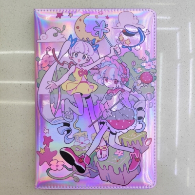New Laser Notebook Notepad A5 Colorful Cute Girl Boy Fruit Factory Direct Sales Graphic Customization