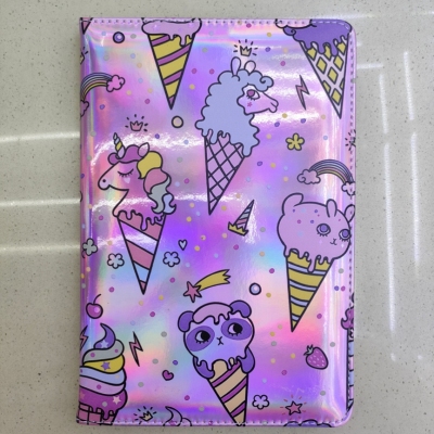 New Laser Notebook Notepad A5 Colorful Ice Cream Cute Animal Factory Direct Sales Graphic Customization