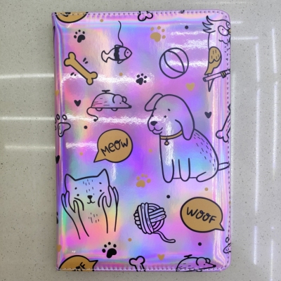 New Laser Notebook Notepad A5 Colorful Puppy Kitten Fish Owl Factory Direct Sales Graphic Customization
