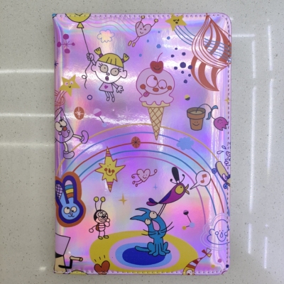New Laser Notebook Notepad A5 Colorful Ice Cream Girl Rainbow Factory Direct Sales Graphic Customization
