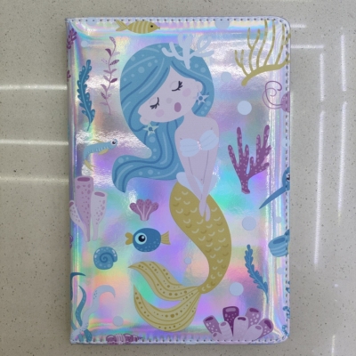 New Laser Notebook Notepad A5 Mermaid Underwater World Cute Factory Direct Sales Graphic Customization