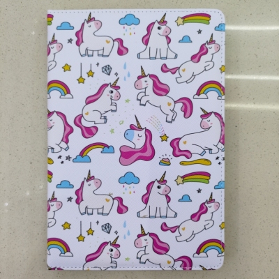 New Leather Book Notebook Notepad A5 Unicorn Rainbow Clouds Fantasy Cross-Border Foreign Trade Factory Direct Sales