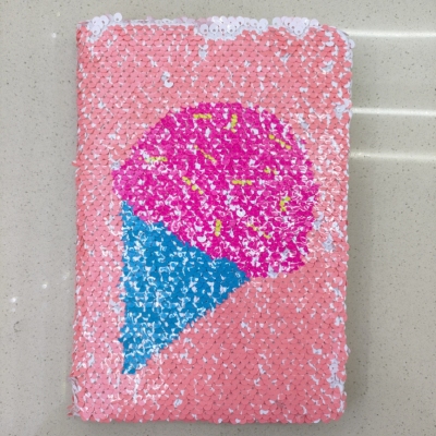 Hot Sale Sequin Book Scale Notebook Notepad Creative Ice Cream Cute Girl Heart Foreign Trade Factory Direct Sales