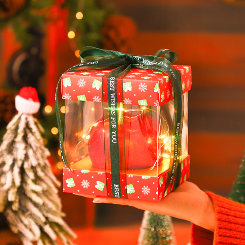 2022新款圣诞节苹果盒平安果礼盒包装盒空盒大号苹果盒礼品盒纸盒