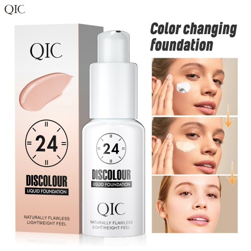 temperature change skin color foundation brightening portable concealer solution not easy to fade classic domestic goods