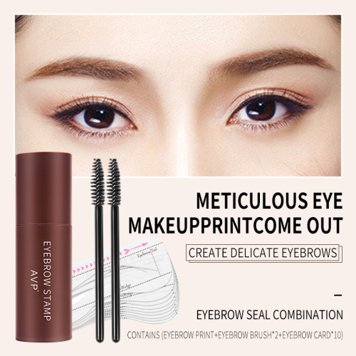eyebrow seal waterproof anti-sweat non-makeup lazy makeup send five pairs of eyebrow cards wholesale of foreign trade in english