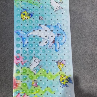 New Printing Bathroom Mat Customizable Pattern Large Size Bathroom Mat Bath Mat with Suction Cup Printing Bathroom Mat