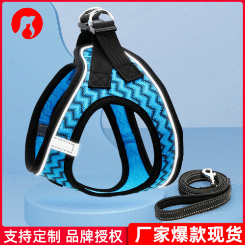 wholesale dog breast strap set pet hand holding rope chest back small and medium dogs puppy breathable pet rope