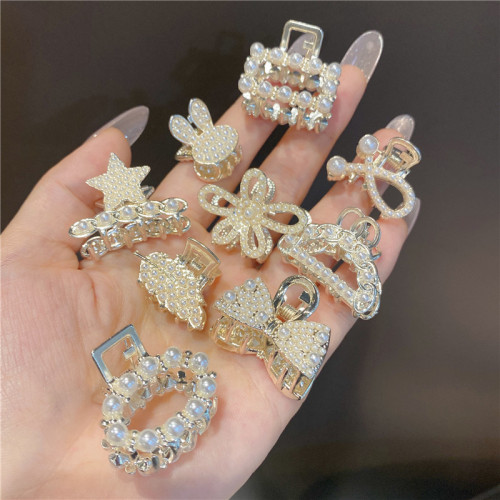 exquisite clamp hairpin female hair accessories back head half tie hairpin female 2023 new trumpet bangs clip hairware