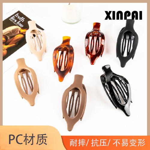 cross-border new barrettes frosted duckbilled headdress large grip updo shark clip drop-resistant hair accessories wholesale