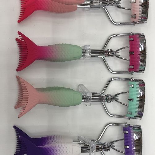 rubber mermaid gradient handle with comb eyelash curler beauty beauty tools