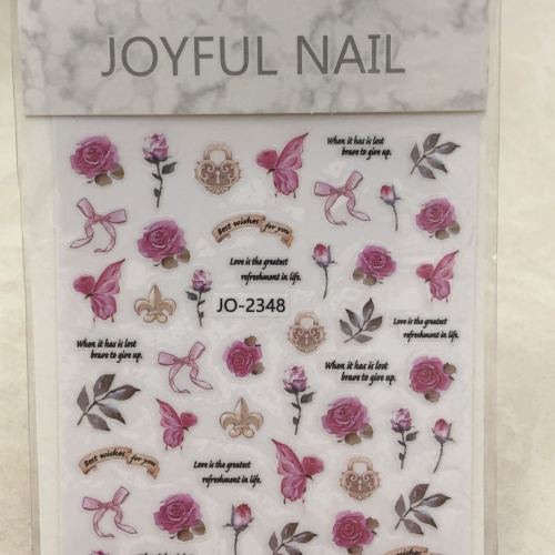 new retro rose spring and summer fresh flower series nail stickers