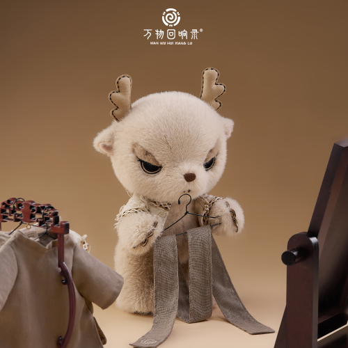 万物回响录五关节玩偶守护神兽龘龘玩具生日礼物可爱龙龙公仔摆件