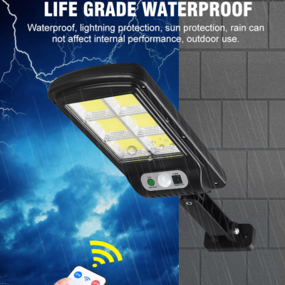 New Solar Wall Lamp LED Outdoor Waterproof Human Body Induction Courtyard Street Lamp Remote Control Garden Lamp Induction Lamp