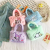 Kindergarten Cartoon Bag Unicorn Embroidered Primary School Student Cute Children's Bag Plush Toy Small Backpack Bag