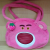 Plush Toy Bag  Broadcast  One-Shoulder Cartoon Strawberry Bear Portable Large Capacity Student Versatile Tote Big Bag