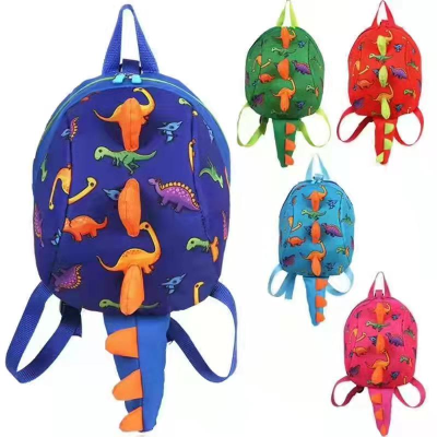 Children's Bag Korean Style Dinosaur Cartoon Cute Backpack Boys and Girls Kindergarten Backpack Shaped Backpack
