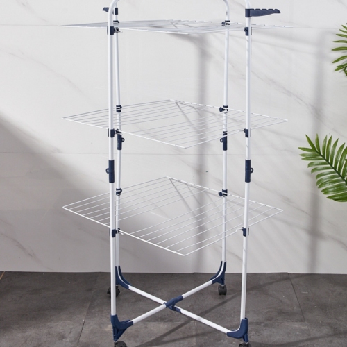 翼型晾衣架多层落地折叠挂衣架晒衣架阳台移动干衣架