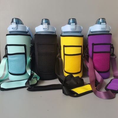 Cup Cover Neoprene Can Cooler Kettle Cover Thermos Cup Cover Outdoor Kettle Cover Portable Cup Cover Strap Rope Cup Cover