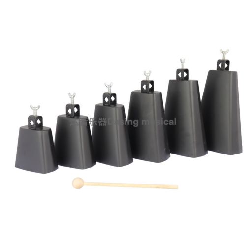 metal professional percussion bull bell 4-inch 5-inch 6-inch 7-inch 8-inch oblique bull bell orff percussion instrument