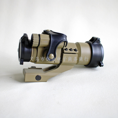 M2 sand-colored red dot sight with inclined arm support 21mm red dot in leather rail