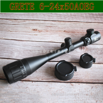 Grete Gelert 6-24x50aoeg Optical Telescopic Sight 24 Times Laser Aiming Instrument Sniper Telescopic Sight Red and Green