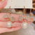 Dongdaemun Elegant Mesh Bow Pearl Earrings Women's Light Luxury Design Earrings Generous Earrings
