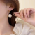 2023 New Noble Earrings Zircon Winding Faux Pearl Earrings Graceful and Fashionable Frosty Style Earrings High-Grade Ear