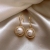 2023 New Noble Earrings Zircon Winding Faux Pearl Earrings Graceful and Fashionable Frosty Style Earrings High-Grade Ear