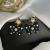 New Graceful and Fashionable Polka Dot Bow Earrings Exquisite High-Grade Pearl Ear Studs Earrings for Women