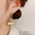 European and American Personalized Fashion Diamond Metal Wafer Tassel Earrings Temperament Entry Lux High-Grade Earrings for Women