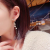 Korean Style Super Fairy Fashion Micro Inlaid Zircon Bow Pearl Long Tassel Earrings Female Earrings Wholesale