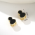 Personalized Cold Style Sweet Cool Double-Sided Gourd Ear Clip Ear Studs Female Niche Design Senior Earrings Female